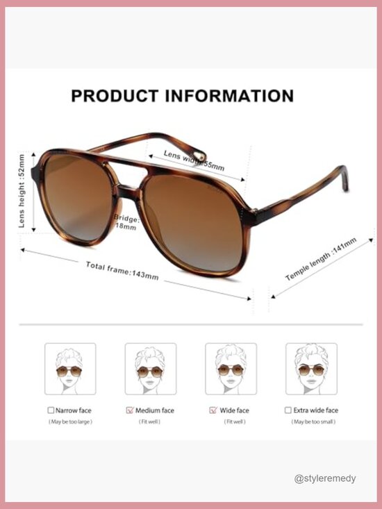 Retro Polarized Aviator Sunglasses with UV400 TAC Lenses